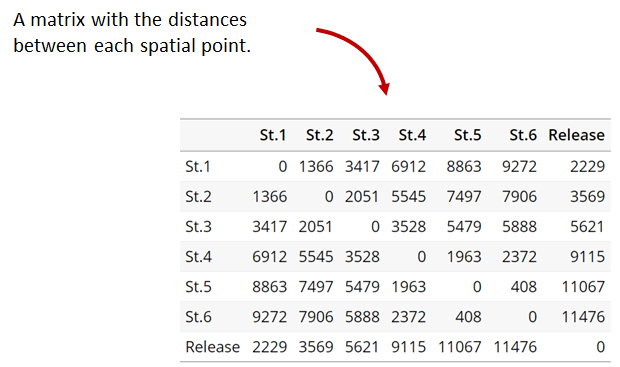 Generating a distance matrix file with Actel