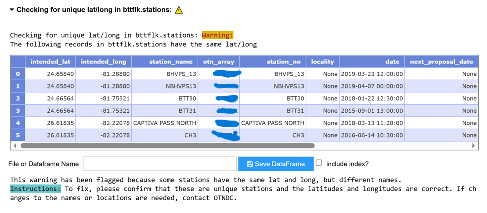 OTN Database - path of data through the system